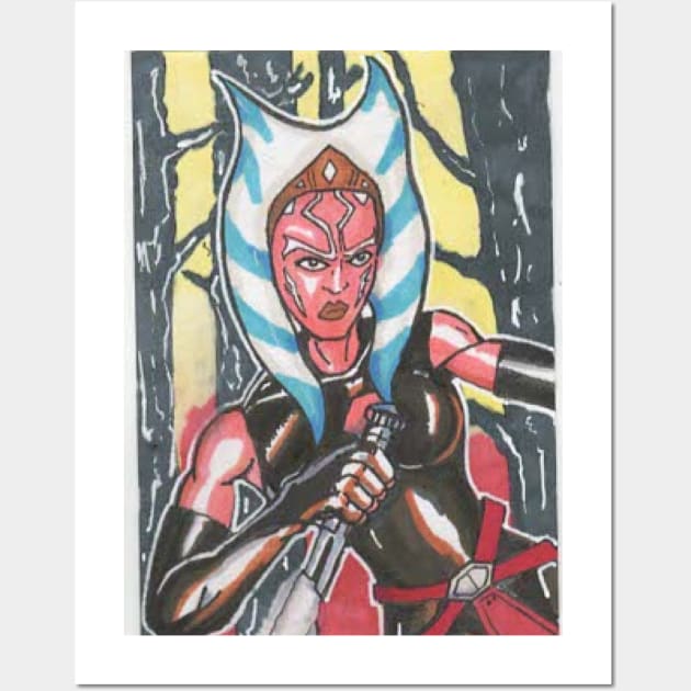 Ahsoka Tano Wall Art by Joseph hensley studios